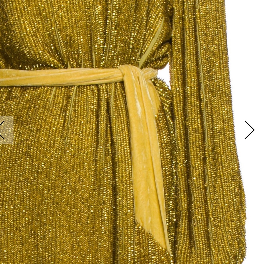 Retrofete Gold Shimmer Mini Dress - Picture 3 of 3